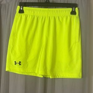 Under Armour Kids Neon Yellow Shorts